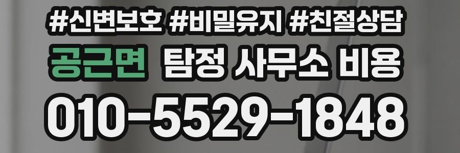 공근면 탐정 사무소 비용
