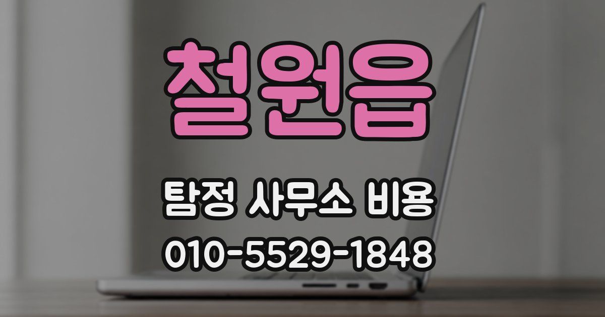 철원읍 탐정 사무소 비용