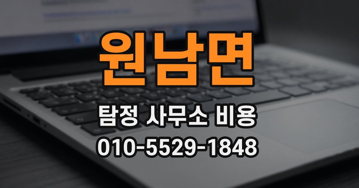 원남면 탐정 사무소 비용