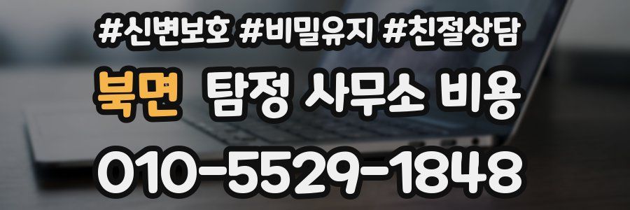 북면 탐정 사무소 비용