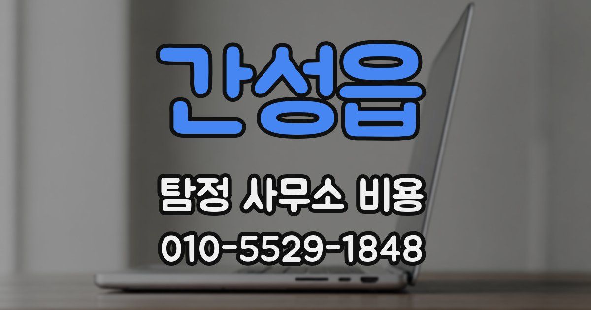 간성읍 탐정 사무소 비용