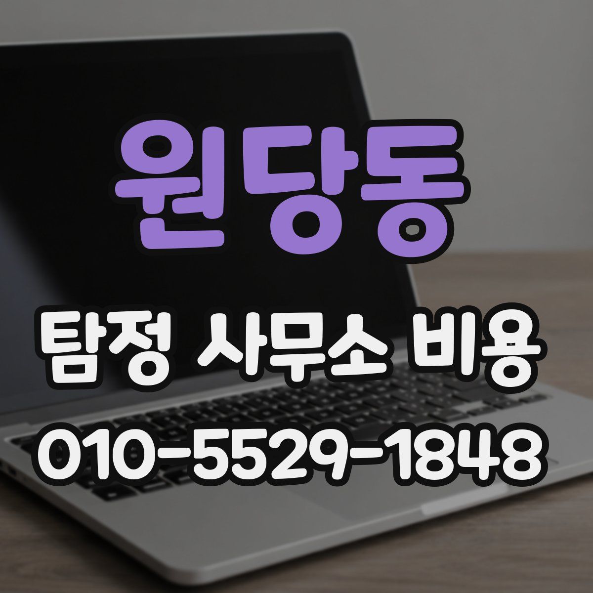 원당동 탐정 사무소 비용