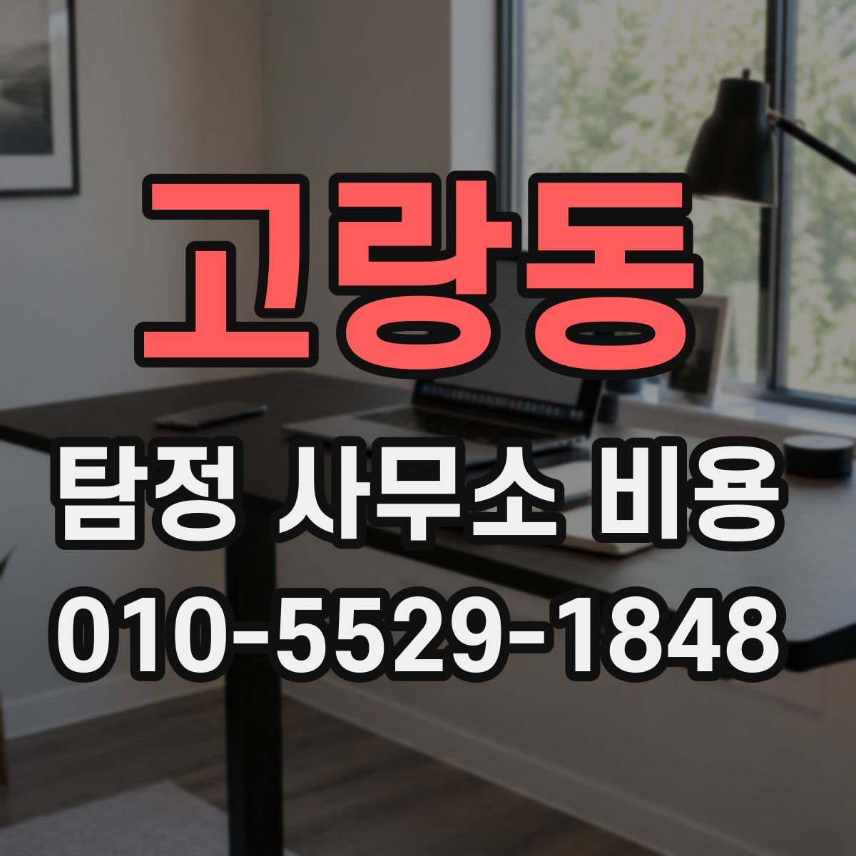 고랑동 탐정 사무소 비용