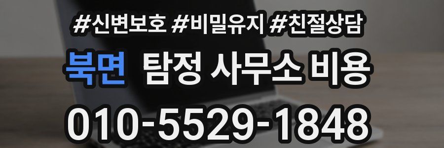 북면 탐정 사무소 비용