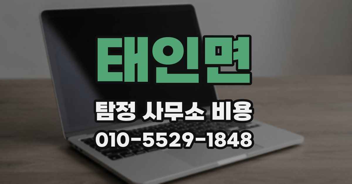태인면 탐정 사무소 비용