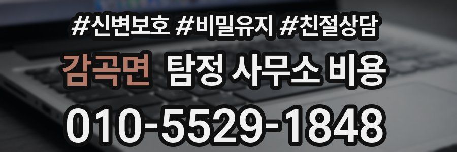 감곡면 탐정 사무소 비용