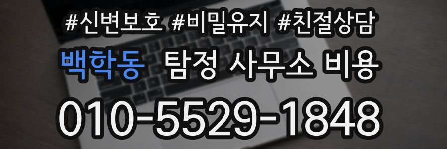 백학동 탐정 사무소 비용