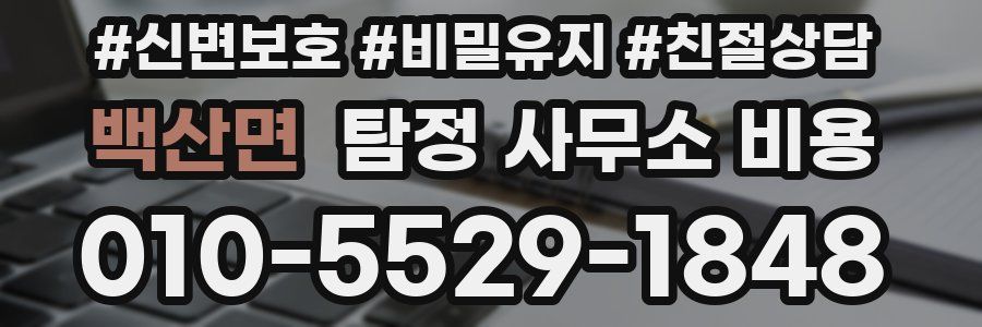 백산면 탐정 사무소 비용