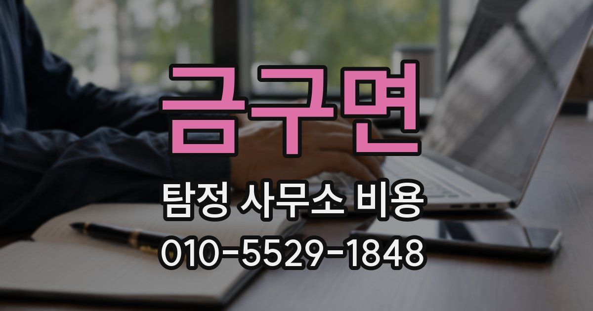 금구면 탐정 사무소 비용