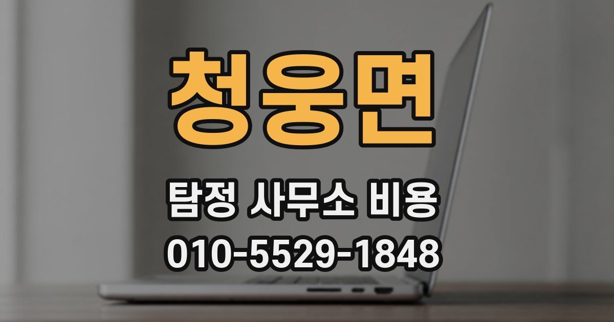청웅면 탐정 사무소 비용
