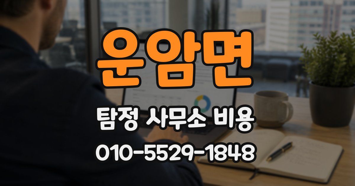 운암면 탐정 사무소 비용