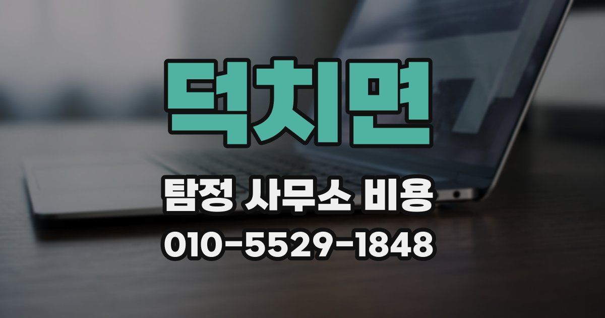 덕치면 탐정 사무소 비용