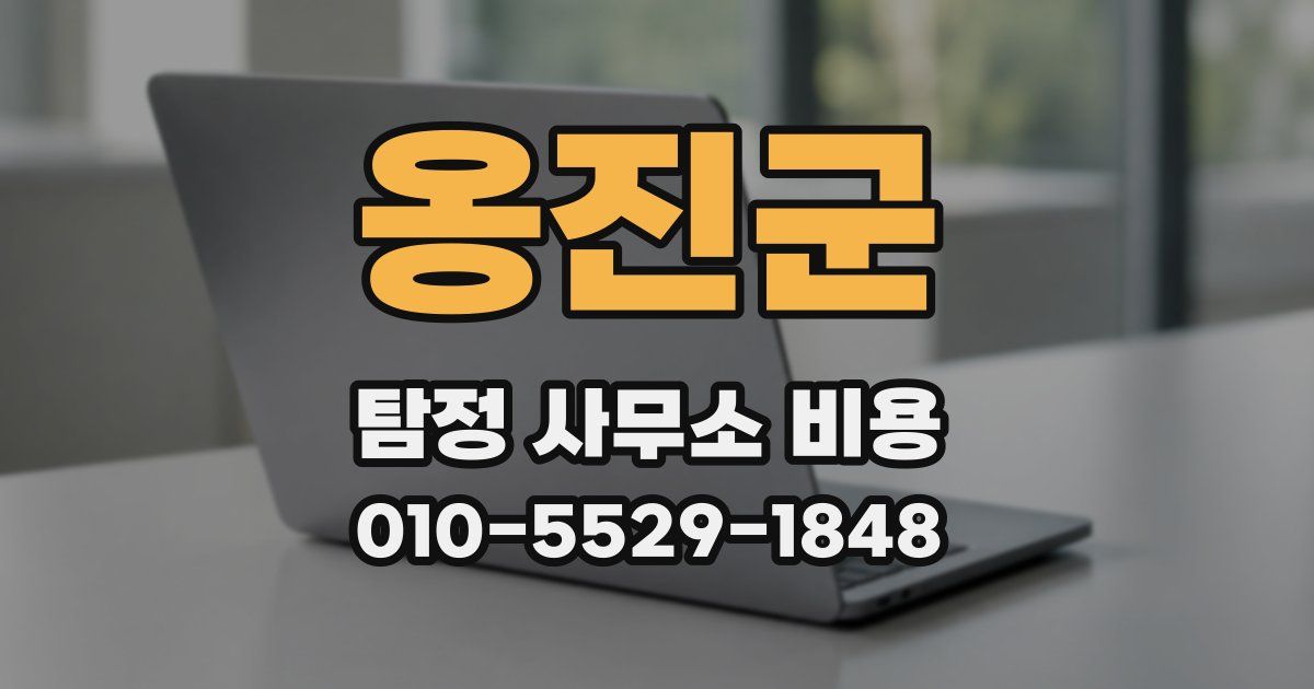 옹진군 탐정 사무소 비용
