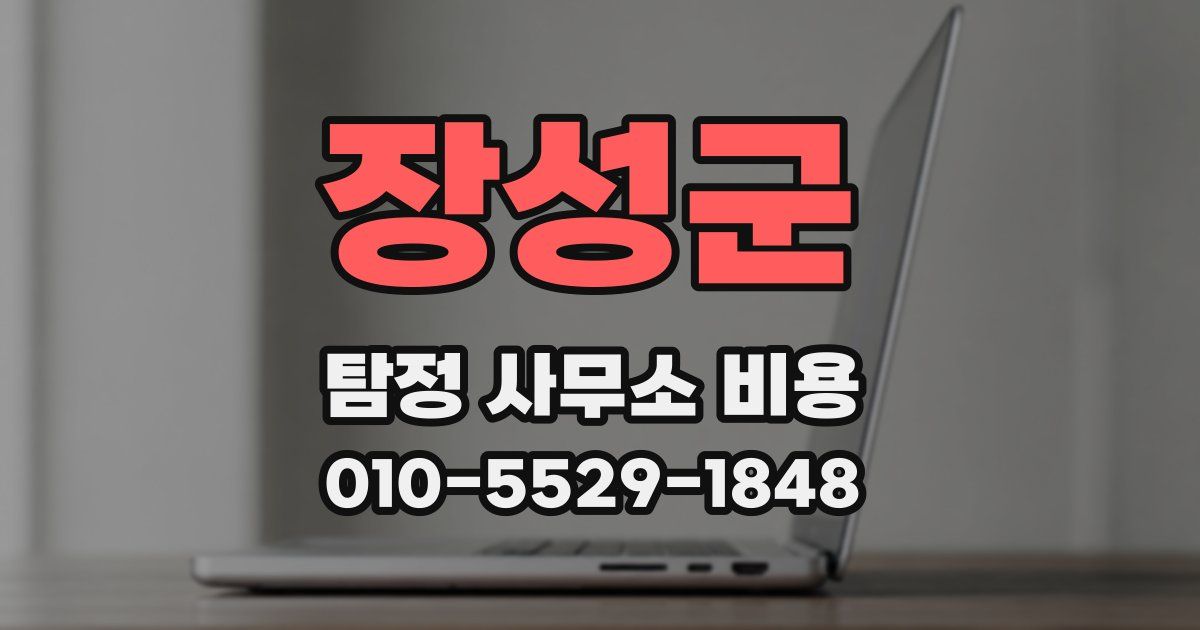 장성군 탐정 사무소 비용