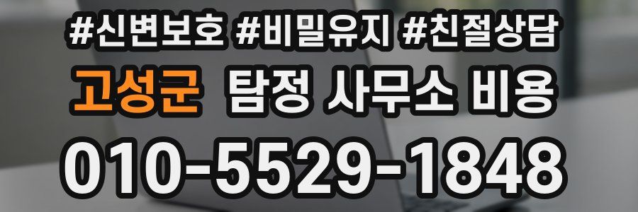 고성군 탐정 사무소 비용