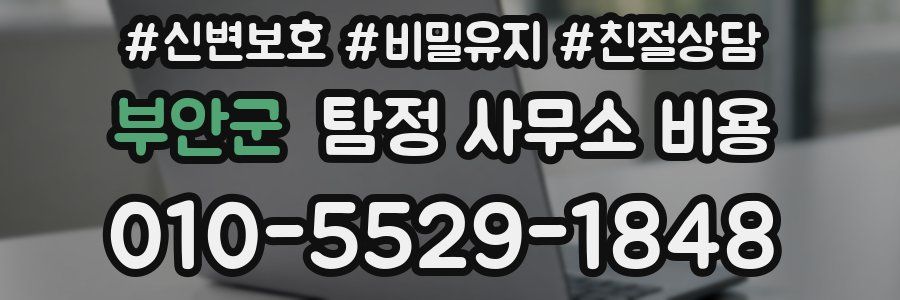 부안군 탐정 사무소 비용