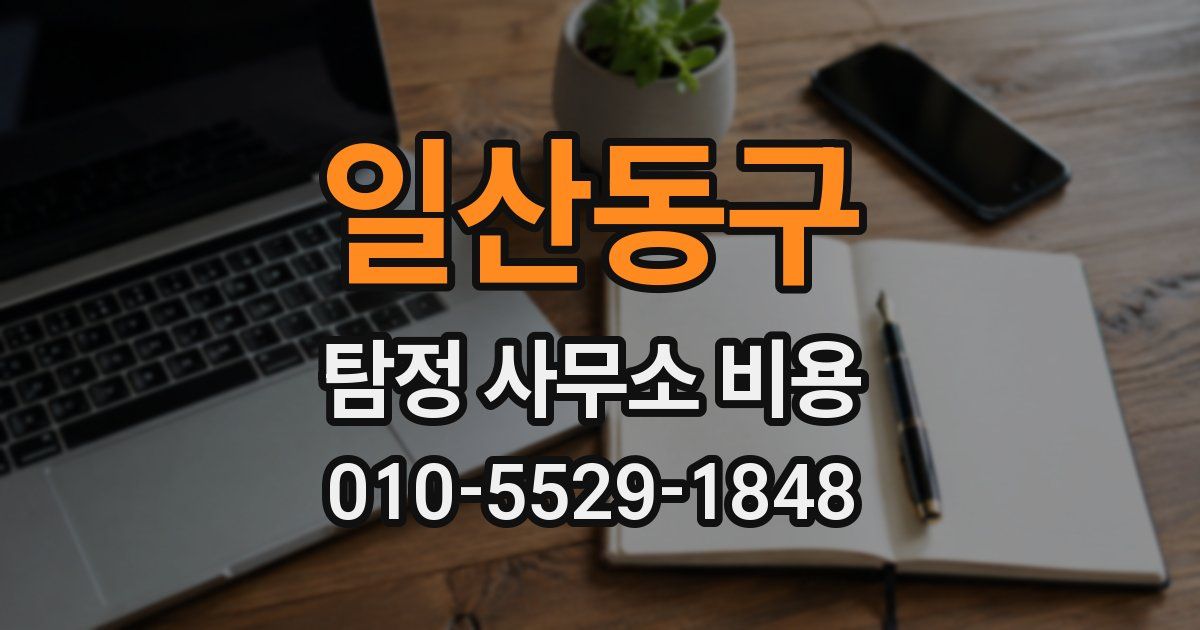 일산동구 탐정 사무소 비용