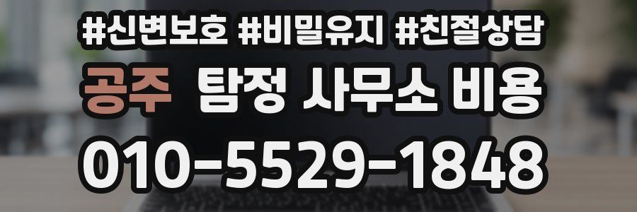 공주 탐정 사무소 비용