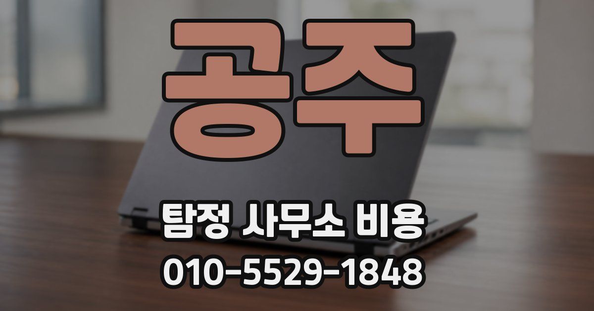공주 탐정 사무소 비용