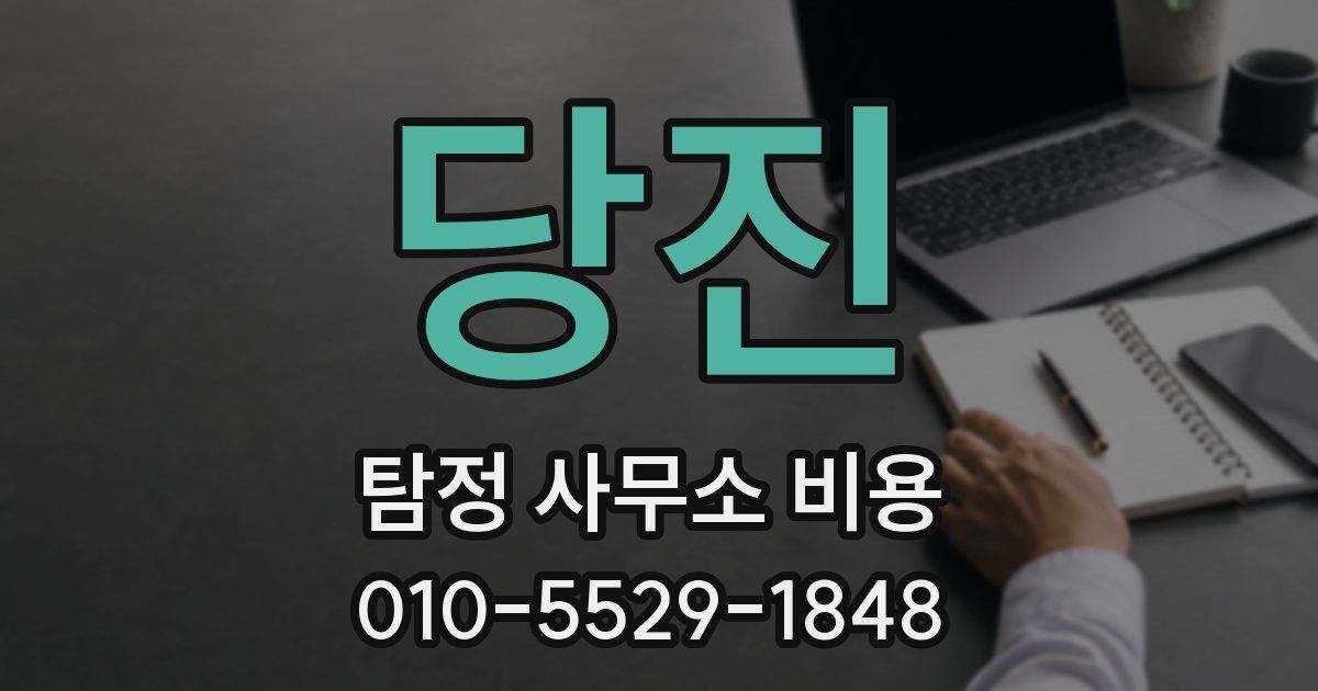 당진 탐정 사무소 비용