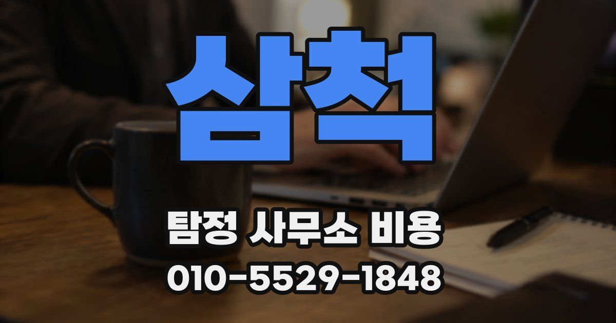 삼척 탐정 사무소 비용
