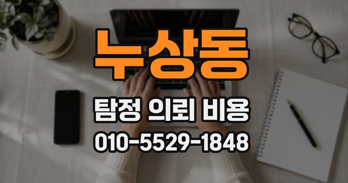 누상동 탐정 의뢰 비용