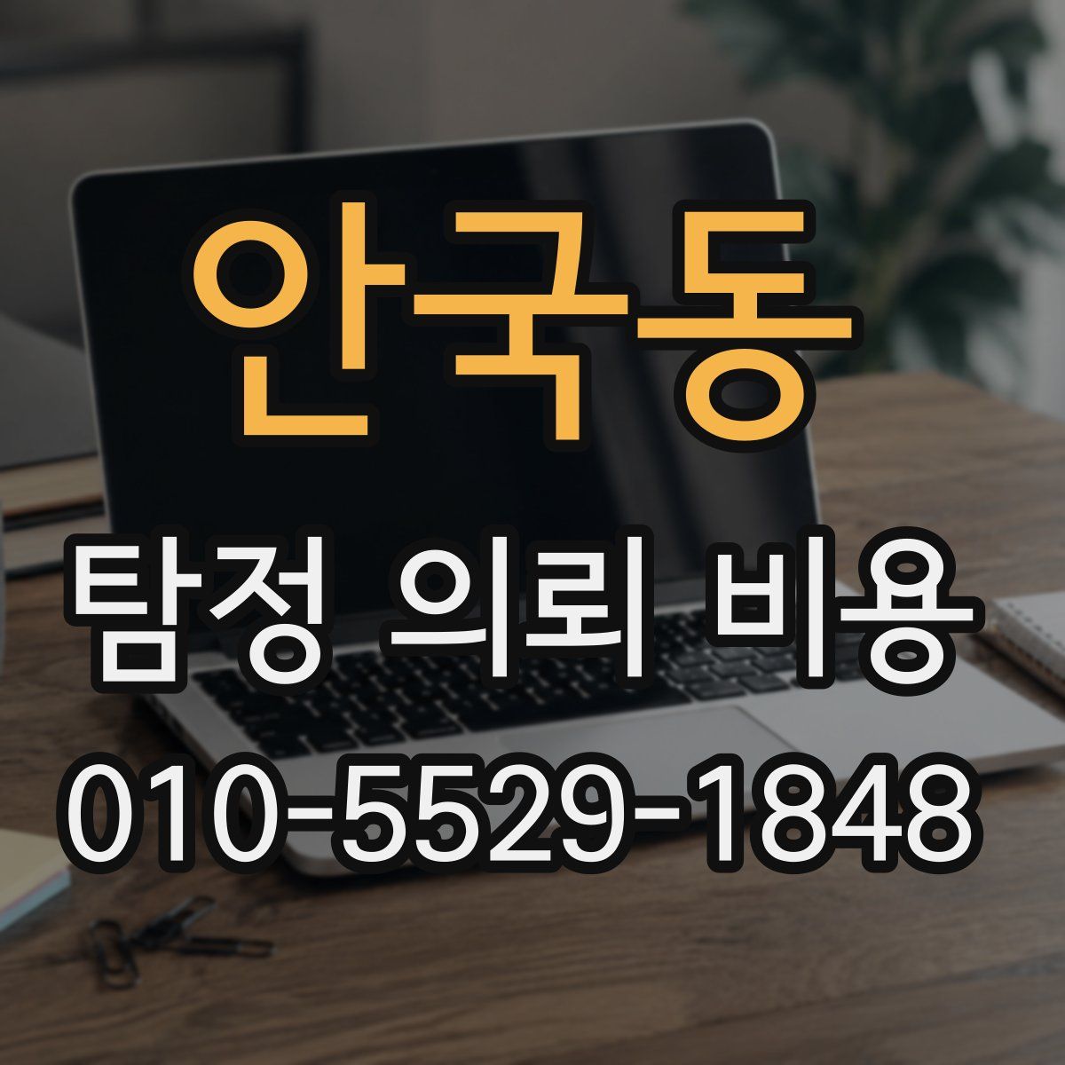 안국동 탐정 의뢰 비용