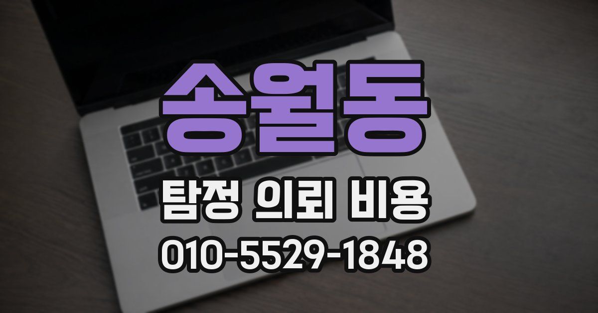 송월동 탐정 의뢰 비용