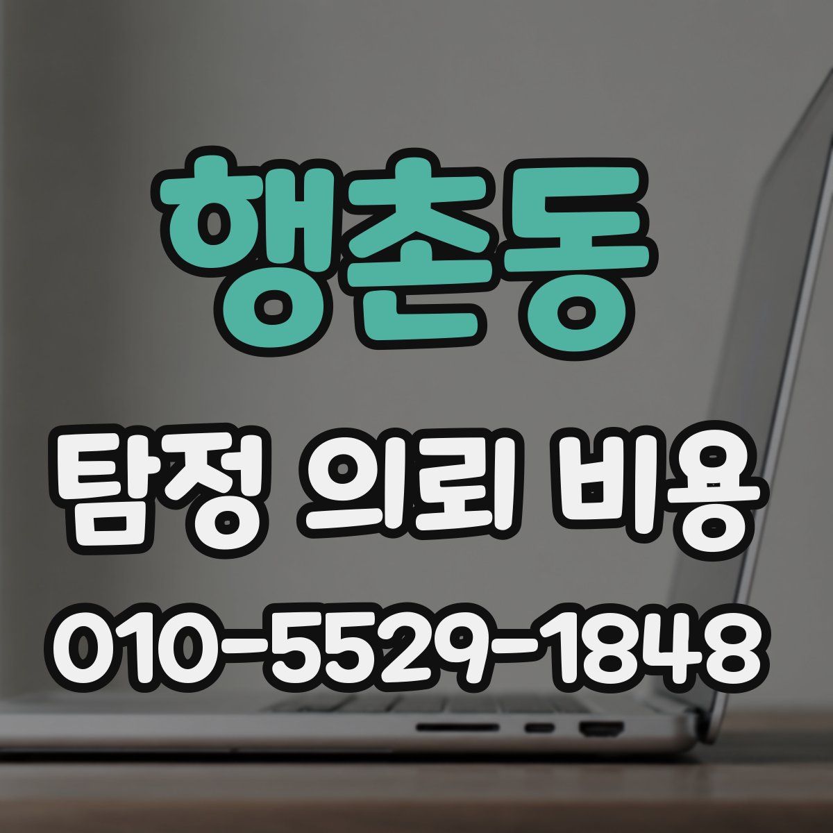 행촌동 탐정 의뢰 비용