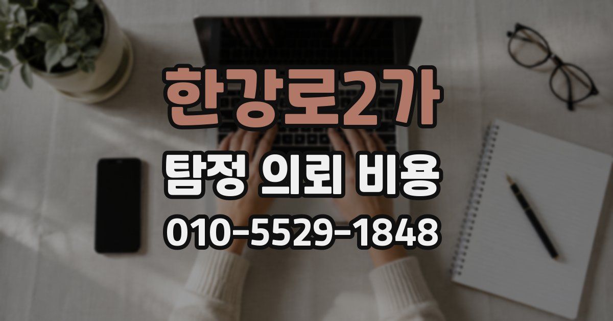한강로2가 탐정 의뢰 비용