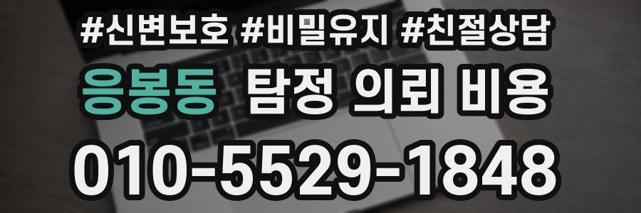 응봉동 탐정 의뢰 비용