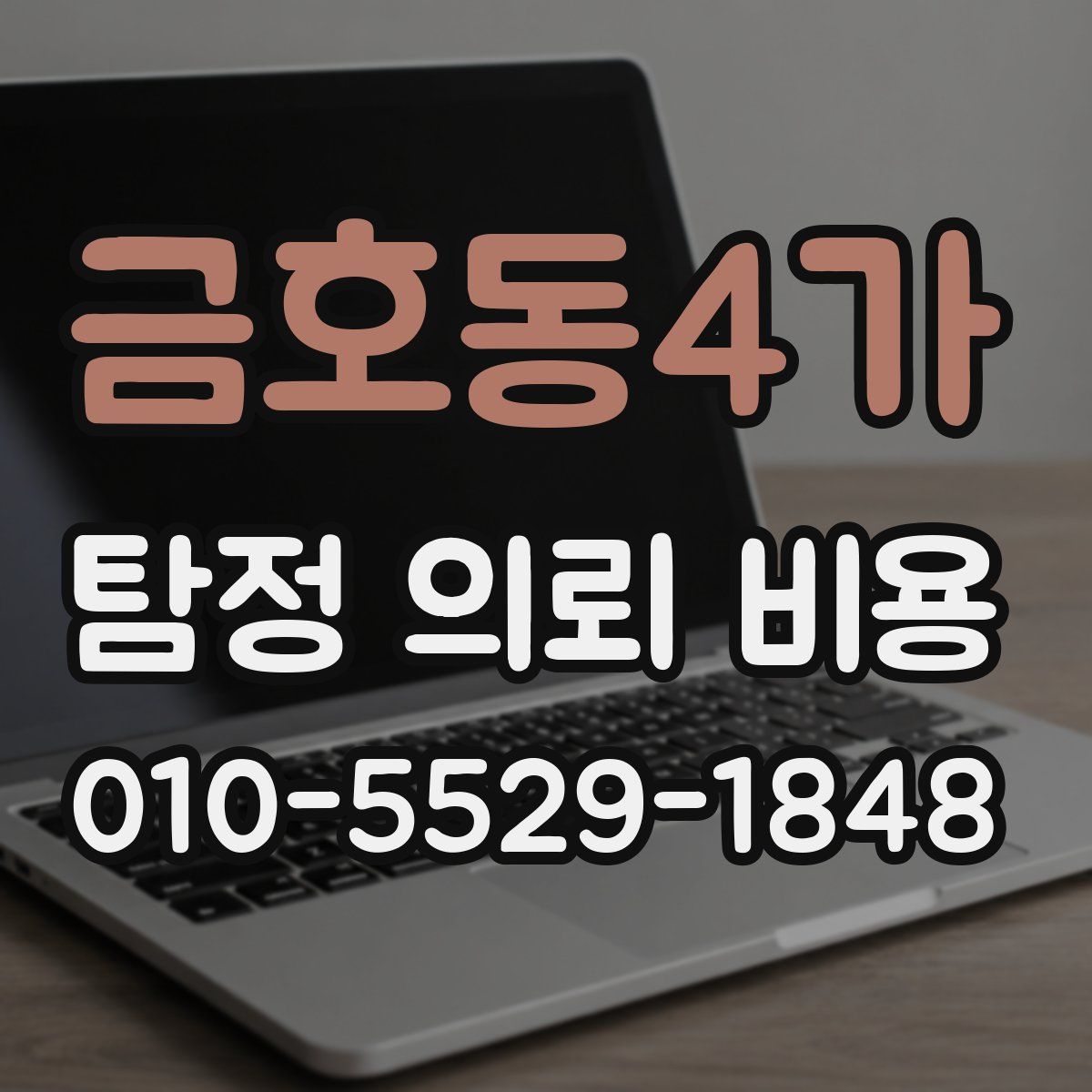 금호동4가 탐정 의뢰 비용