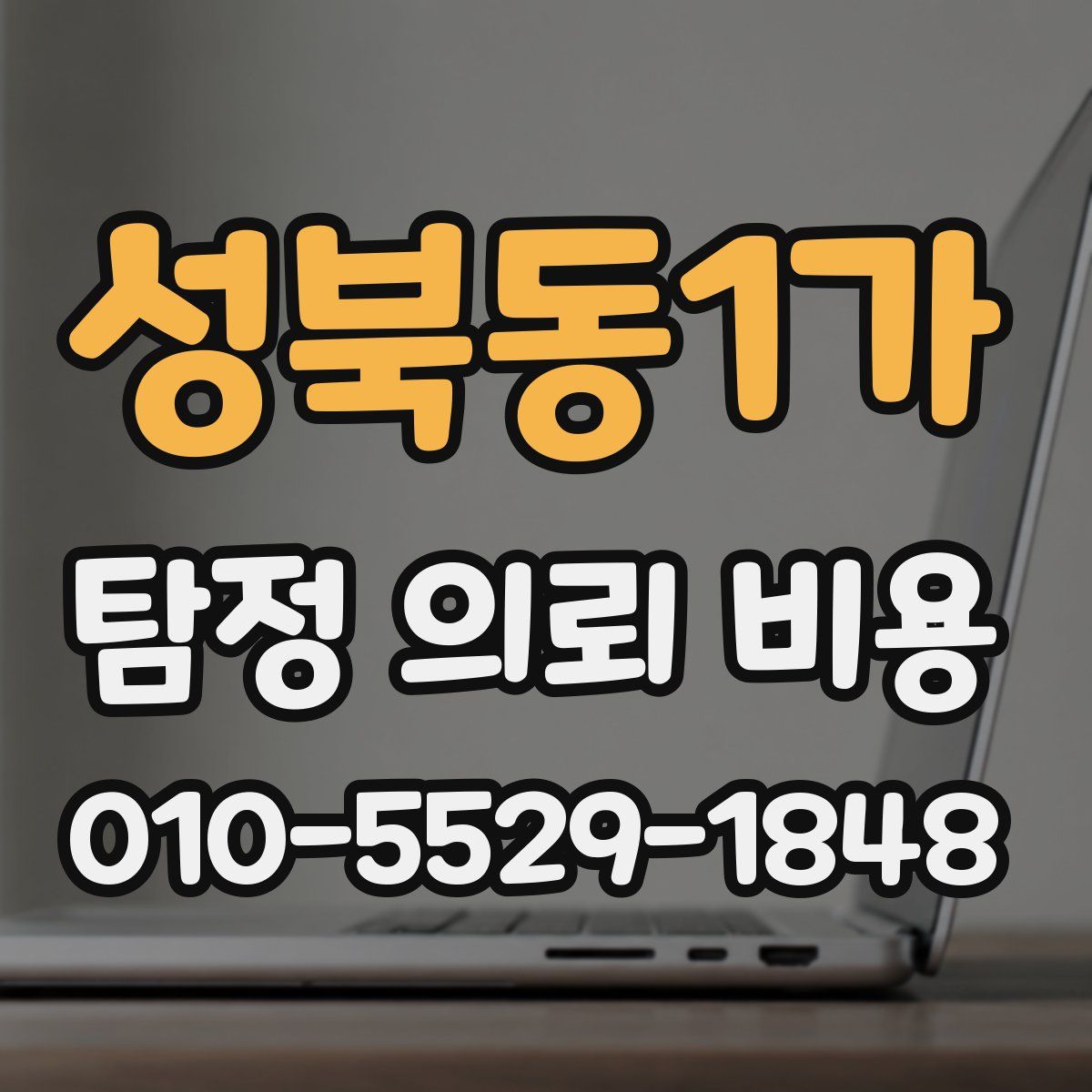 성북동1가 탐정 의뢰 비용