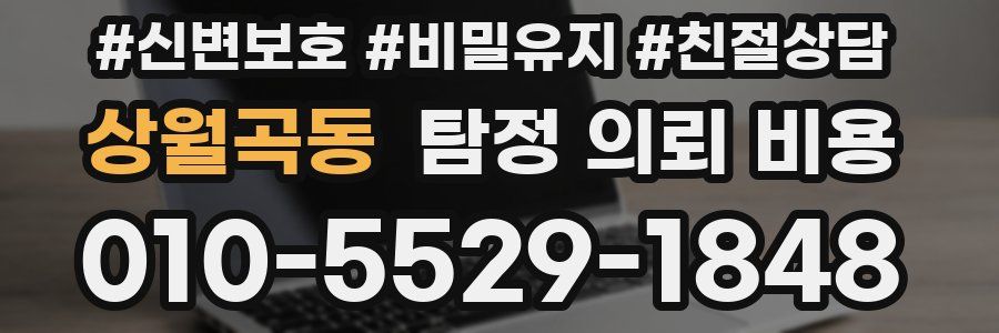 상월곡동 탐정 의뢰 비용