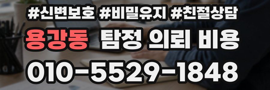 용강동 탐정 의뢰 비용
