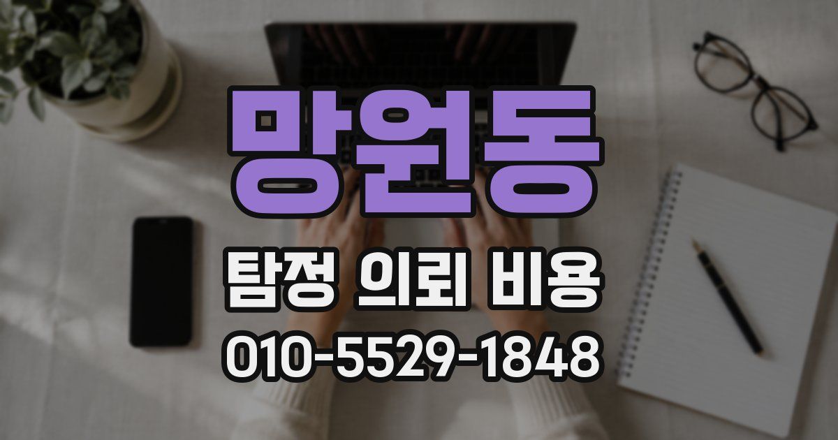 망원동 탐정 의뢰 비용