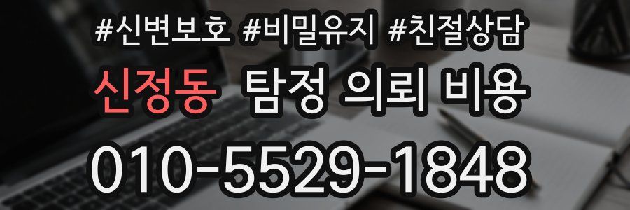 신정동 탐정 의뢰 비용