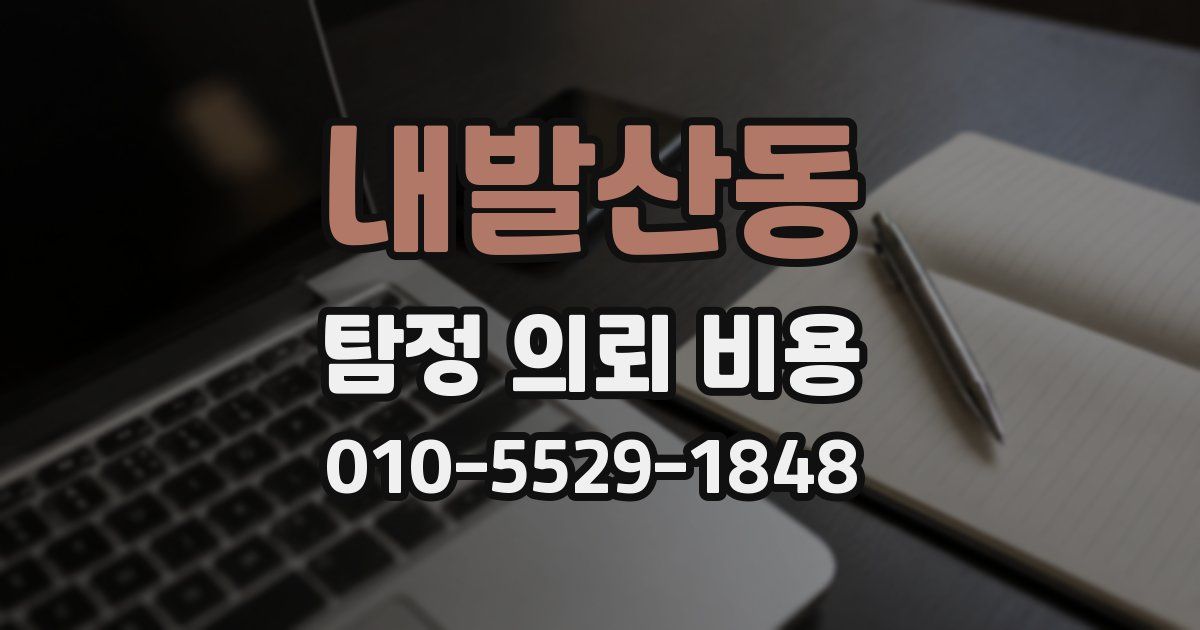 내발산동 탐정 의뢰 비용