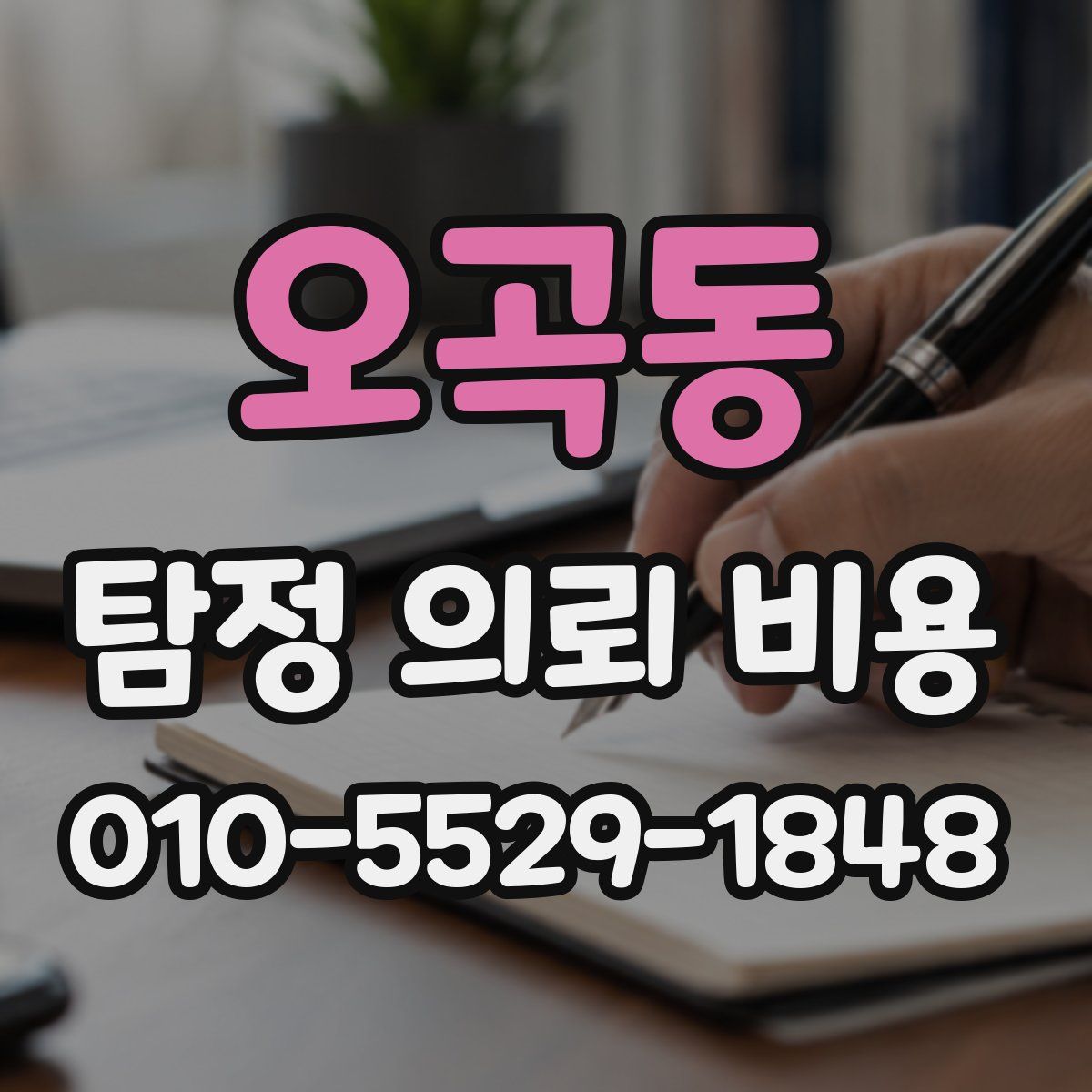 오곡동 탐정 의뢰 비용