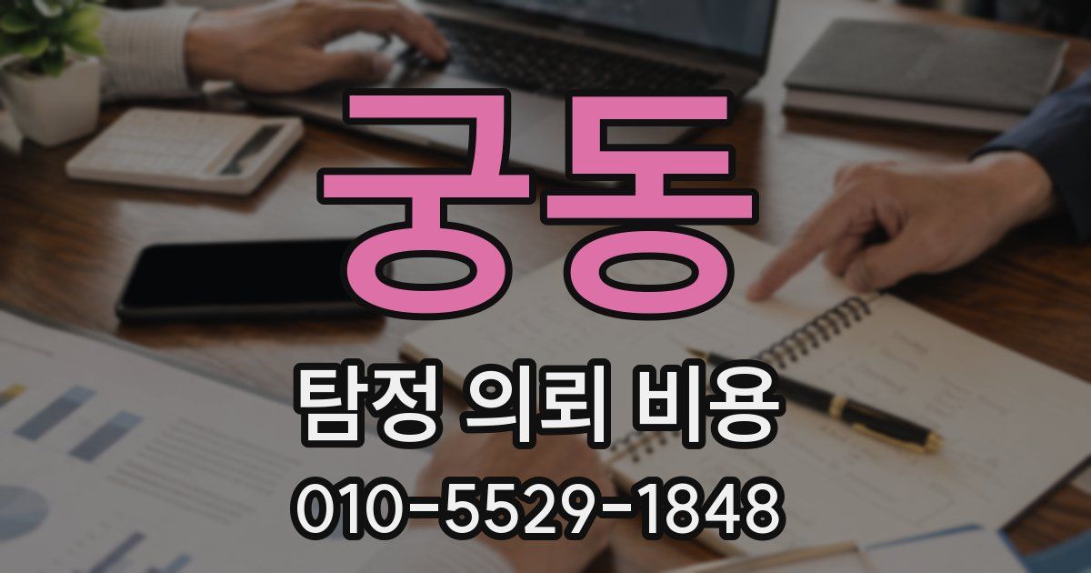 궁동 탐정 의뢰 비용
