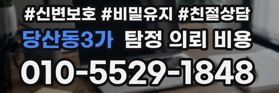 당산동3가 탐정 의뢰 비용