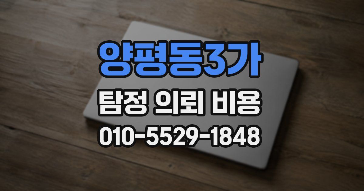 양평동3가 탐정 의뢰 비용