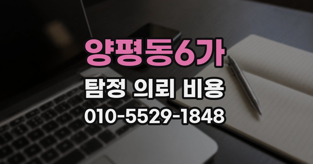 양평동6가 탐정 의뢰 비용