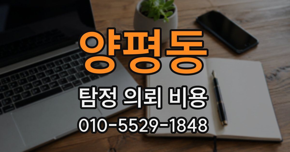 양평동 탐정 의뢰 비용