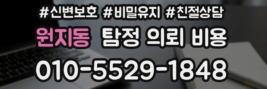원지동 탐정 의뢰 비용