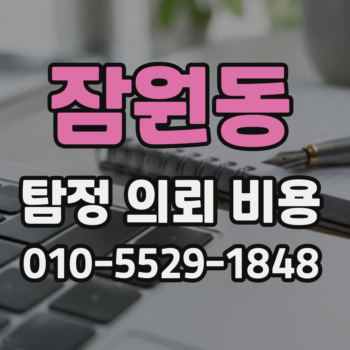 잠원동 탐정 의뢰 비용