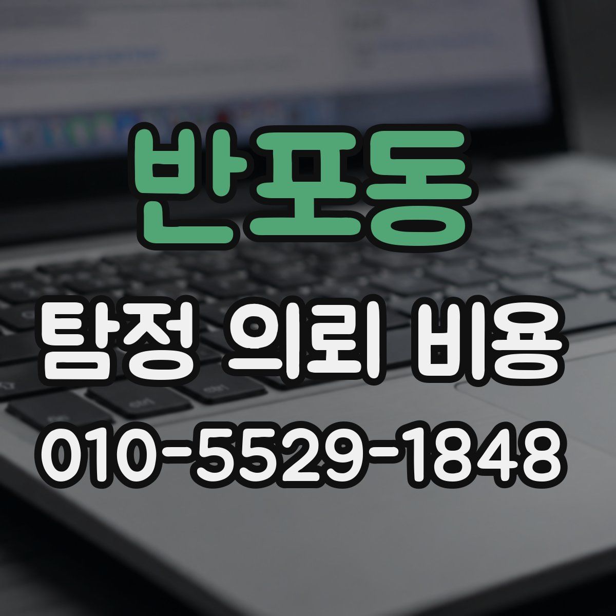 반포동 탐정 의뢰 비용