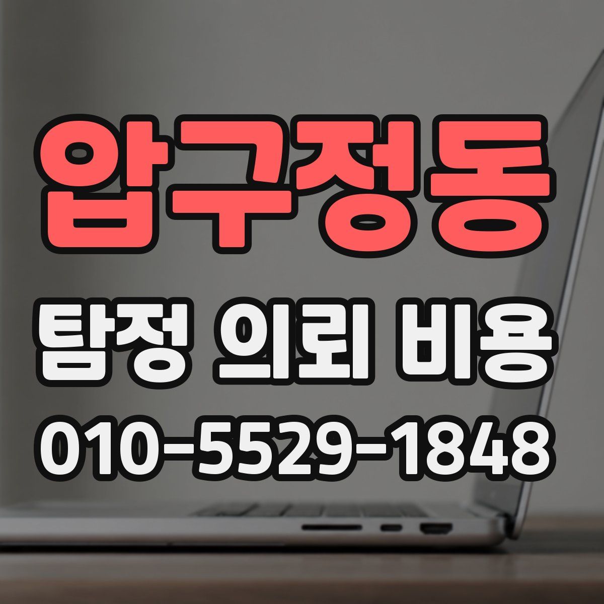압구정동 탐정 의뢰 비용