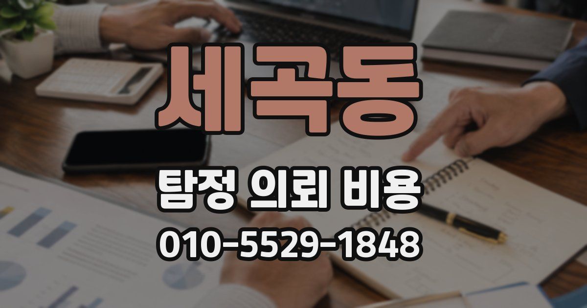 세곡동 탐정 의뢰 비용