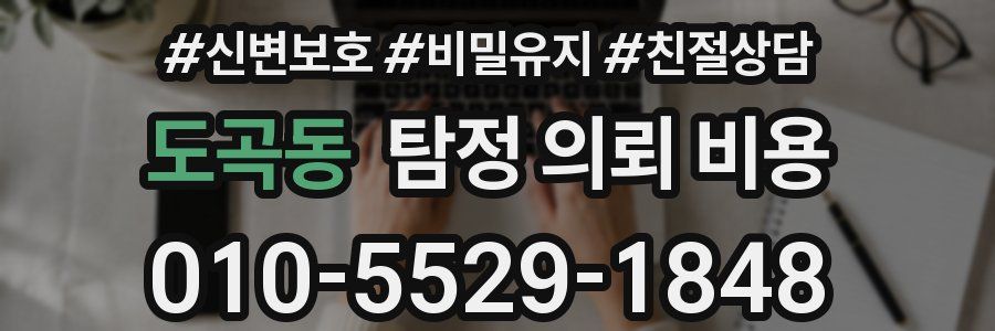 도곡동 탐정 의뢰 비용